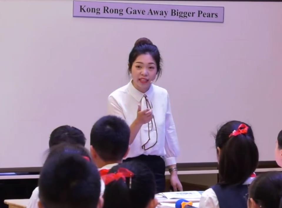 張建翠，閱讀課《Kong Rong Gave Away Bigger Pears》，六年級，人教版